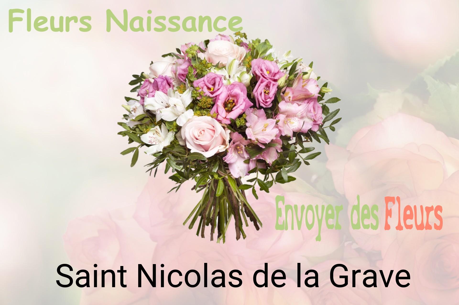 Bouquet de fleurs de naissance livré à Saint-Nicolas-de-la-Grave